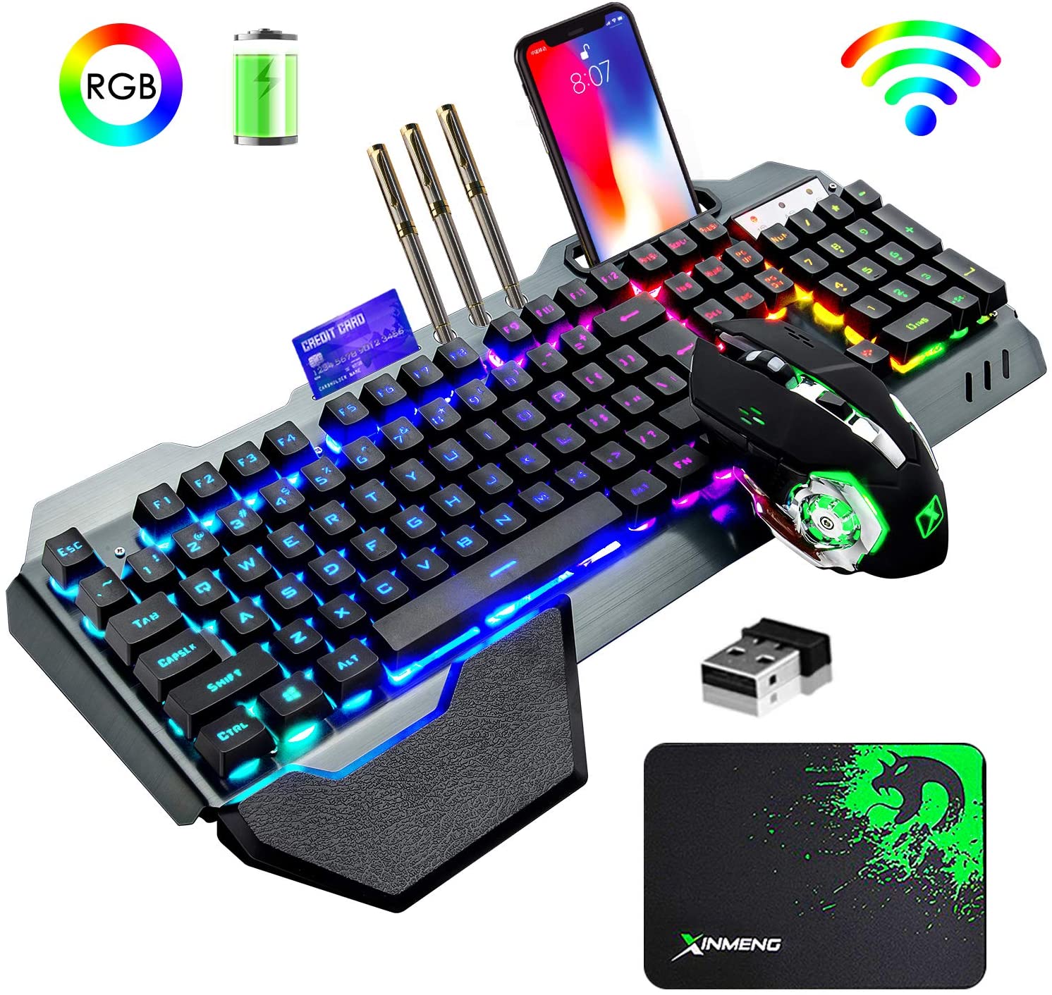 Gaming Keyboard Bluetooth - Combinação de teclado e mouse para