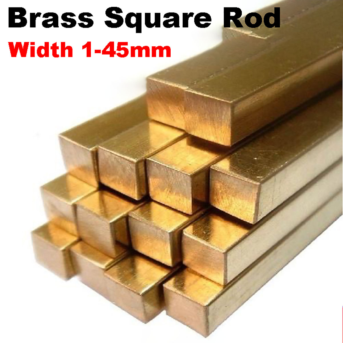 Brass Weight Plate - Barra Quadrada de Latão Sólido 1x1