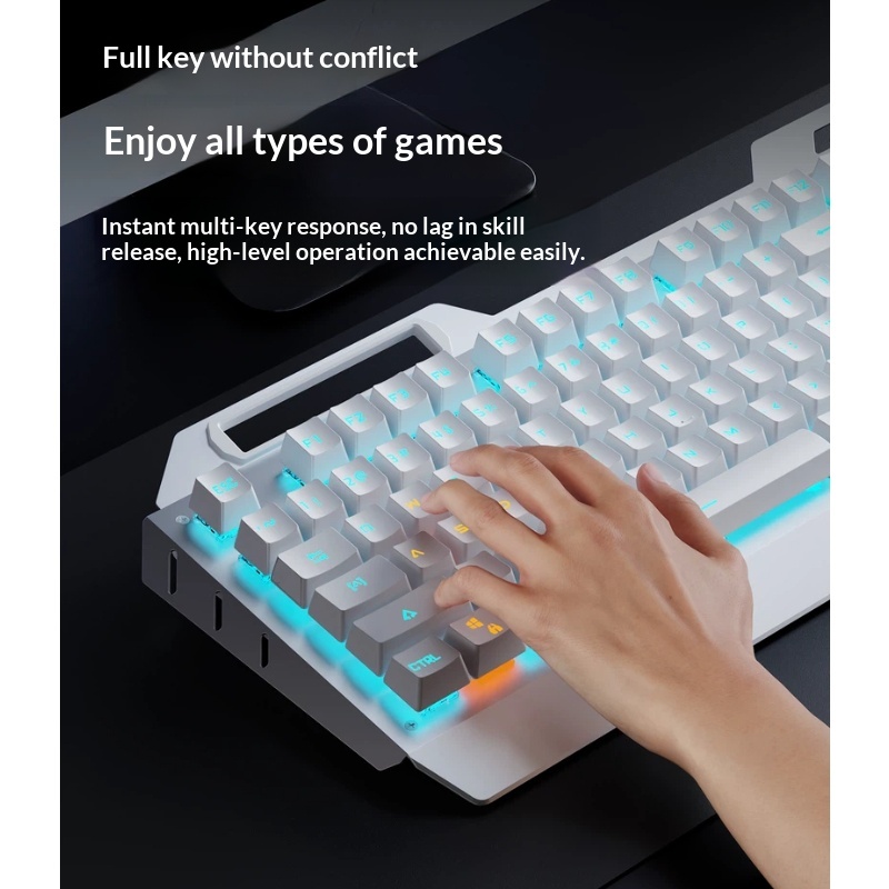 Combo de Teclado Mecânico Sem  - Gaming Keyboard Bundle avaliação e preço