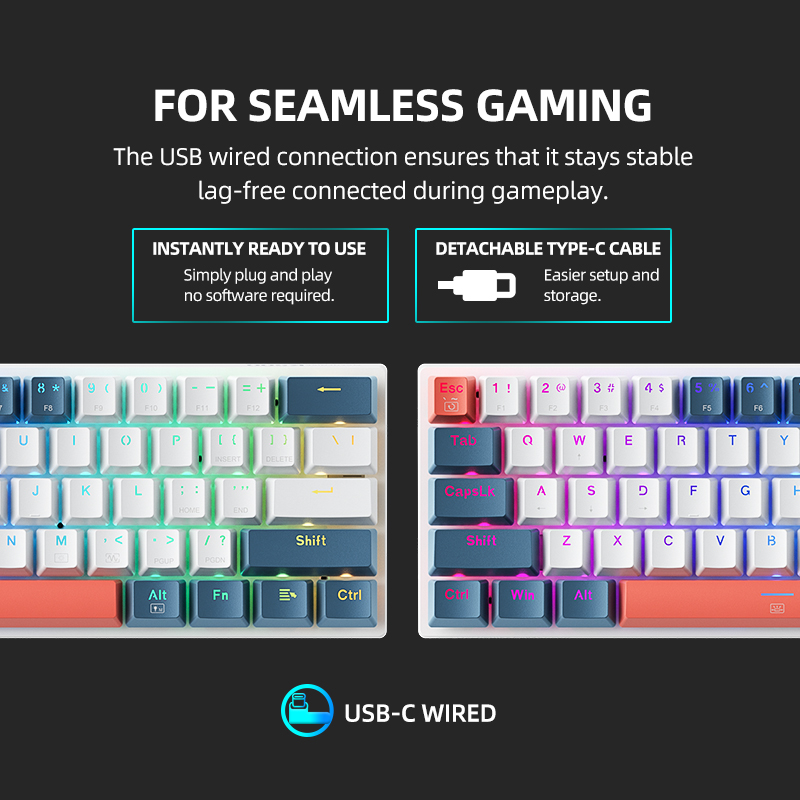 K500-B61achenike Mini Keybaord - Gaming Keyboard Mini avaliação e preço