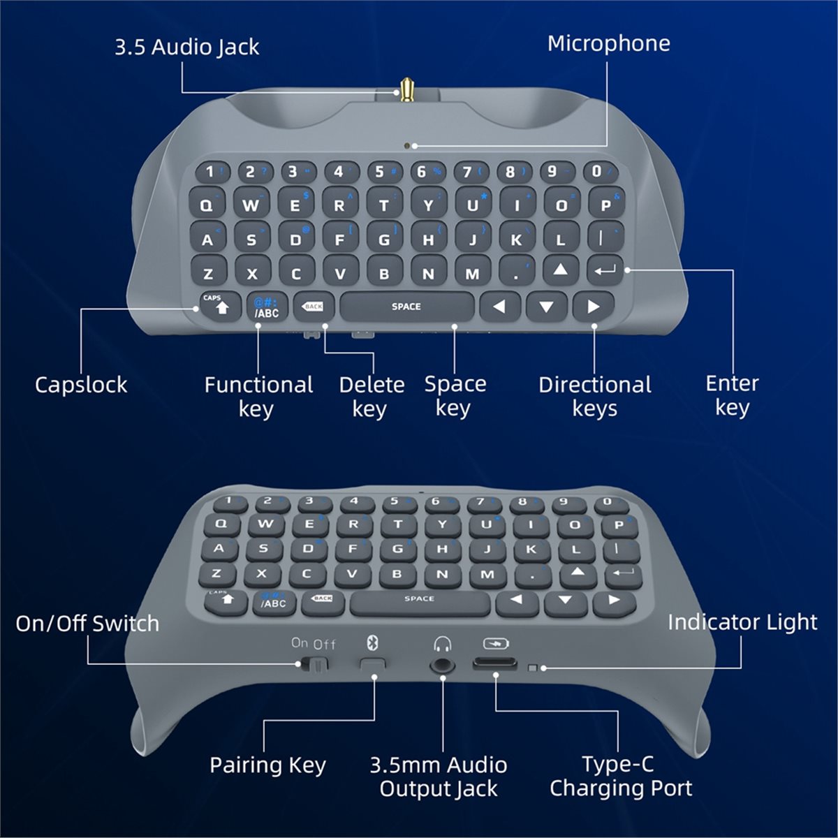 Teclado Sem Fio para Jogos goo - Gaming Keyboard Mini avaliação e preço