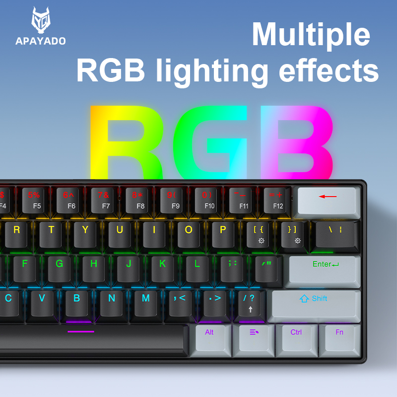 APAYADO K61 Mini teclado mecân - Gaming Keyboard Mini avaliação e preço