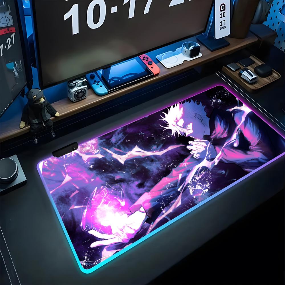 Mouse Pad Gamer RGB Anime Juju - Gaming Keyboard No Rgb avaliação e preço