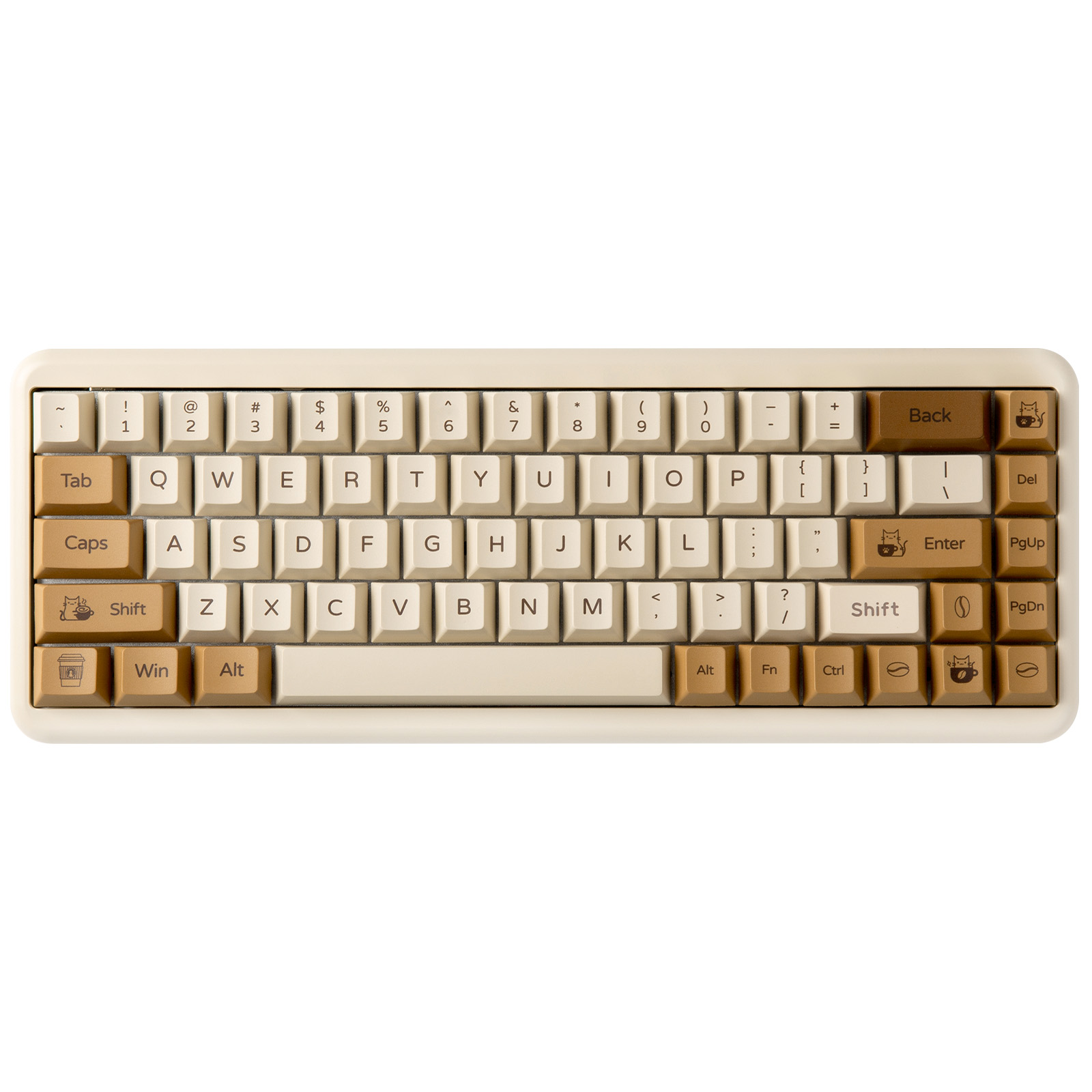 Teclas PBT YUNZII Coffee Cat,  - Gaming Keyboard Bundle avaliação e preço